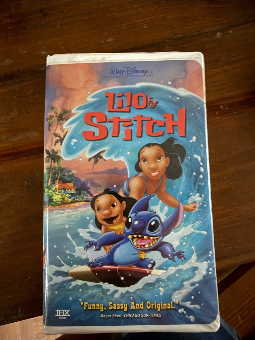 Disney Lilo & Stitch Kids Blue VHS Case